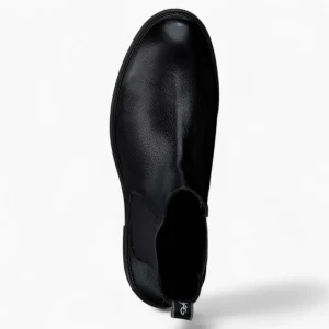 Marco Tozzi by Guido Maria Kretschmer Men's Leather Chelsea Boots – Black, Comfort Fit