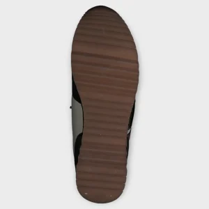 Marco Tozzi Green Faux Suede Runner with Gum Sole and Zipper