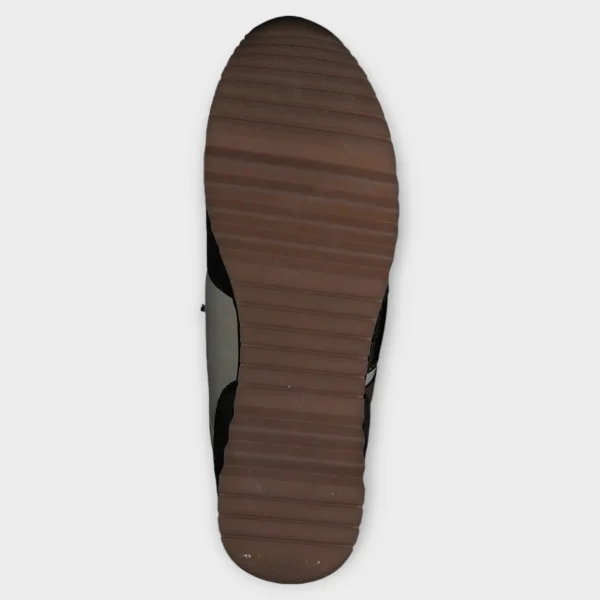 Marco Tozzi Green Faux Suede Runner with Gum Sole and Zipper