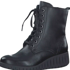Marco Tozzi Leather Wedge Ankle Boot – Soft & Stylish