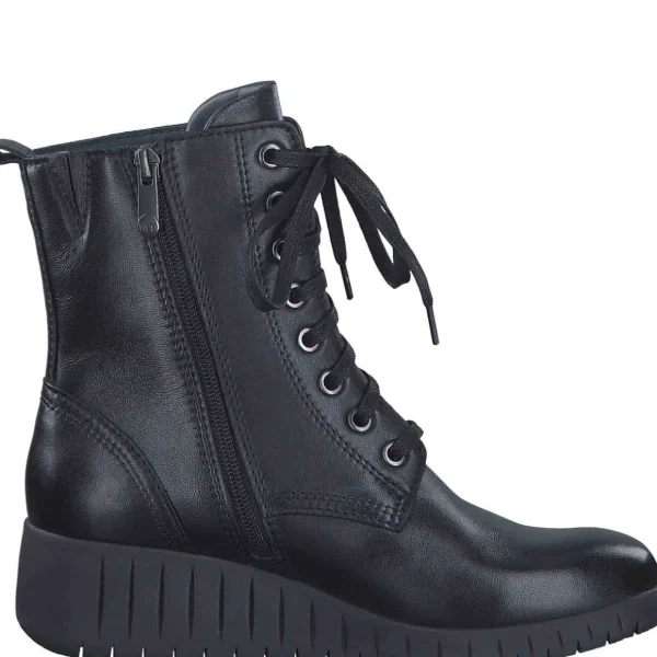 Marco Tozzi Leather Wedge Ankle Boot – Soft & Stylish