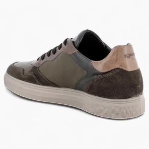 Men's Green Leather & Suede Sneakers by IGI&CO – Lightweight & Flexible