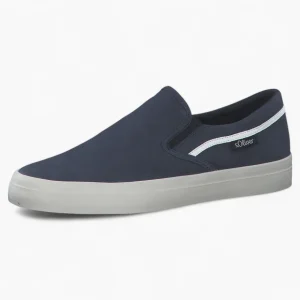 Navy Casual Slip-On Shoe with White Sole - S.Oliver