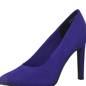 Royal Blue Faux Suede Heels