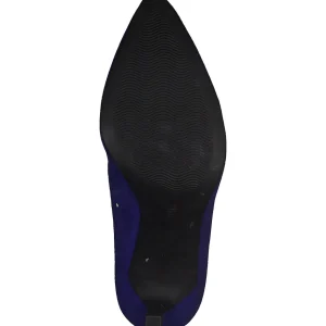 Royal Blue Faux Suede Heels