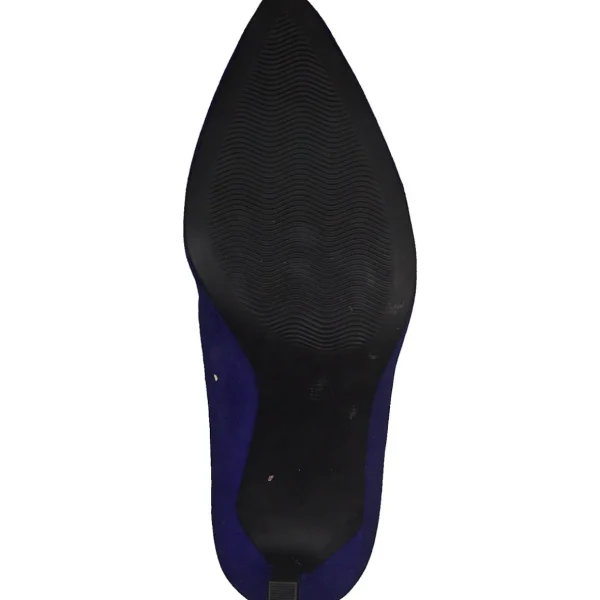 Royal Blue Faux Suede Heels