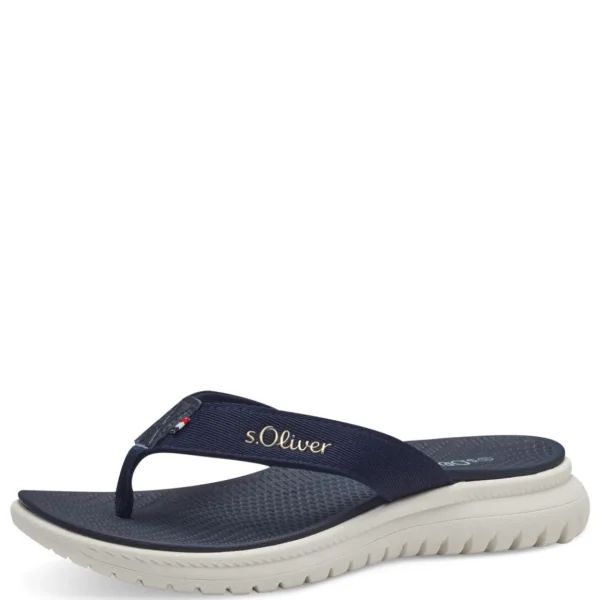 S Oliver Navy Sandals for Women - Elegant Flip Flops with Supportive Sole