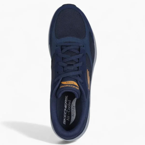 Skechers Arch Fit® 2.0 - The Keep Men's Sneakers – Navy & Orange with Podiatrist-Certified Arch Support