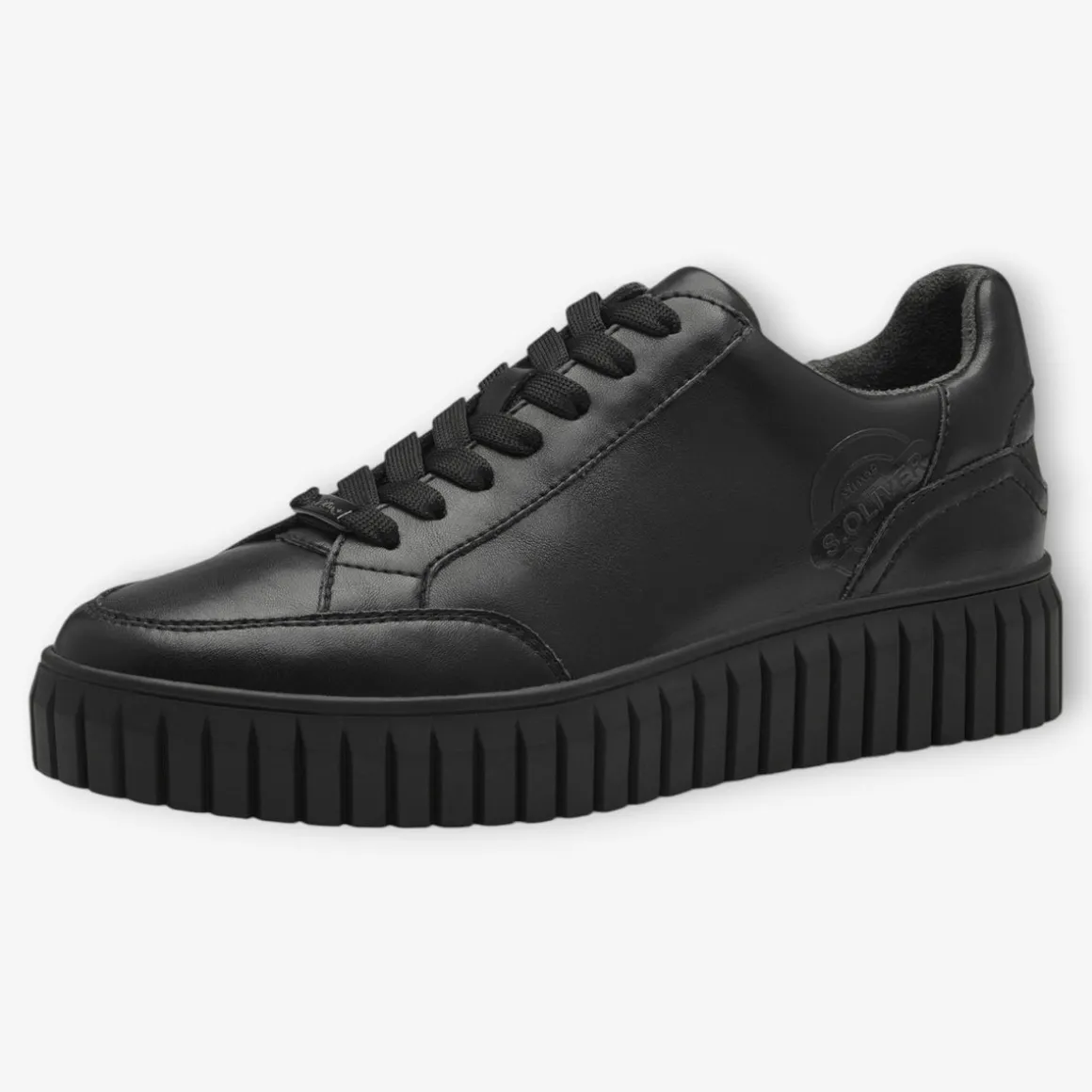 soliver_black_chunky_plat_1.webp S.Oliver Black Chunky Platform Trainers