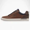 S.Oliver Brown Trainers with White Sole and Navy Details