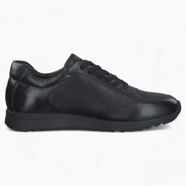 S.Oliver Men's Black Leather Lace-Up Shoes