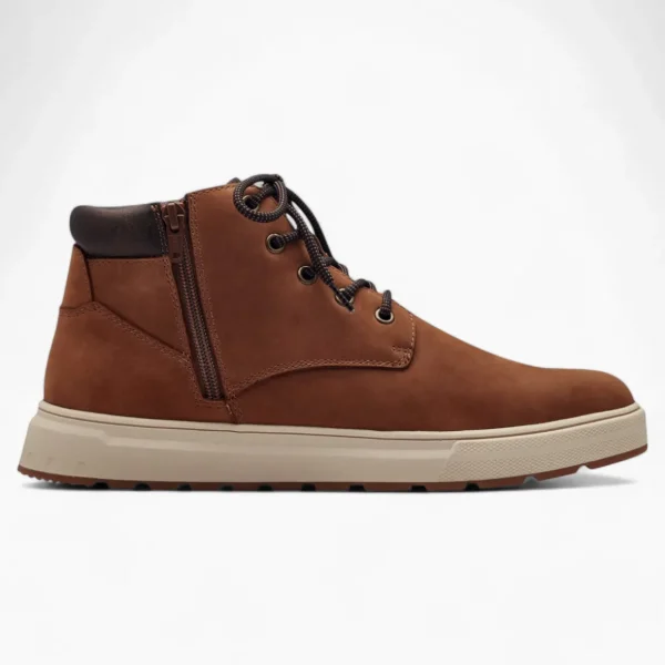 S.Oliver Men's Brown Low-Cut Boots with Beige Sole and Laces