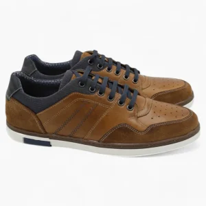 Sord Tan Casual Men's Shoe with Navy Detailing by Dubarry