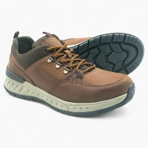 Stamford Brown Casual Men's Shoe with Grey Sole and Dark Brown Details by Dubarry