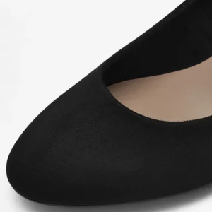 Tamaris Black Faux Suede Court Shoes – Vegan, Low Heel Comfort