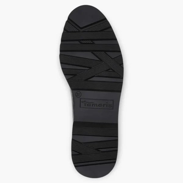 Tamaris Black Patent Chunky Loafers