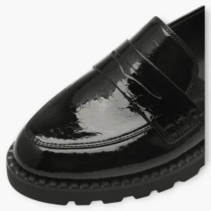 Tamaris Black Patent Chunky Loafers