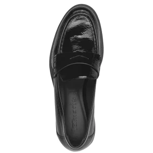 Tamaris Black Patent Loafer – Classic, Chic & Comfortable
