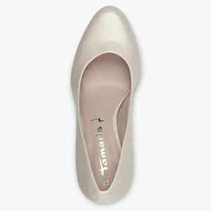 Tamaris Champagne Heels with Platform for Added Comfort
