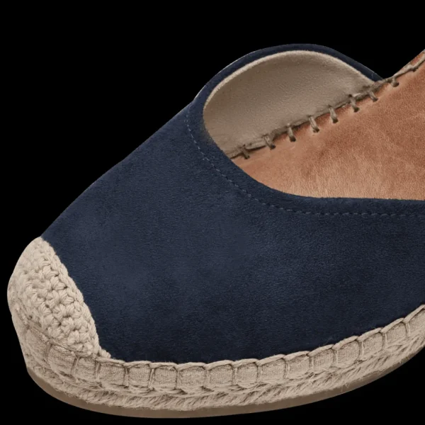 Tamaris Espadrille Sandals - Navy & Beige