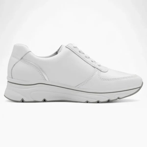 Tamaris PureRelax White Runner – Wide Fit with Cushioned Comfort