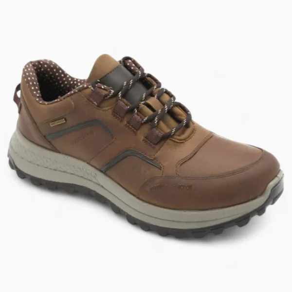 Tan Leather Waterproof Men's Shoes with Laces - Dubarry Colorado