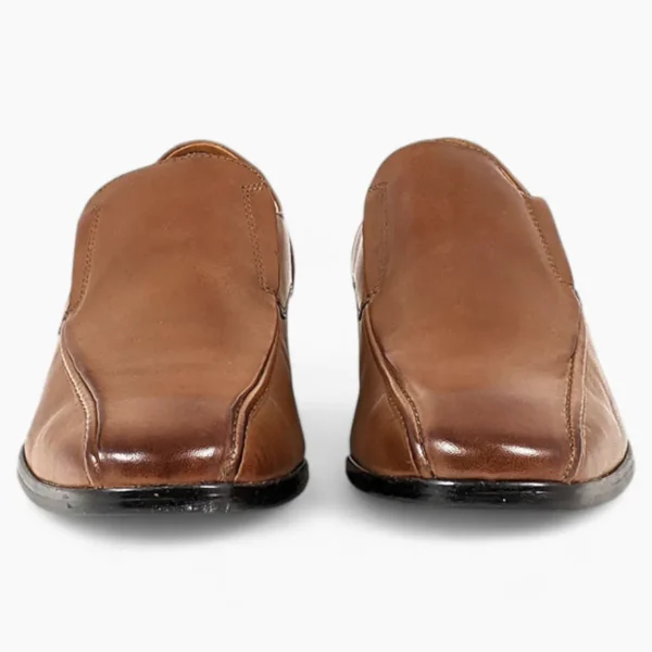 Tan Slip-On Shoes with Tramline Stitch - Dubarry Deegan