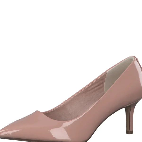 Trendsetter Pink Patent Jeweled Pumps