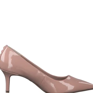Trendsetter Pink Patent Jeweled Pumps