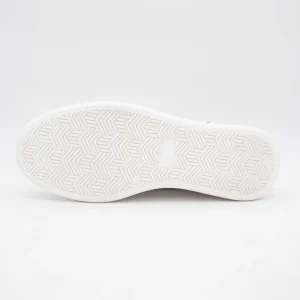 White Trainer with Gold Detailing by Meline
